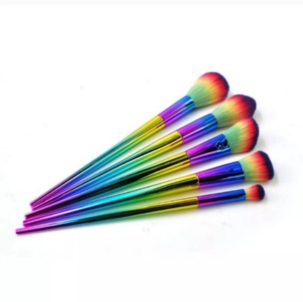 ♥ LAST ONE ♥ RAINBOW 🌈OMBRE Brush Set NEW ♥ - Picture 4 of 6